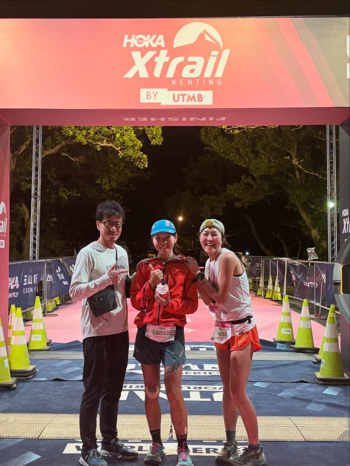 涼子在 2026 Xtrail Kenting by UTMB 100K 終點